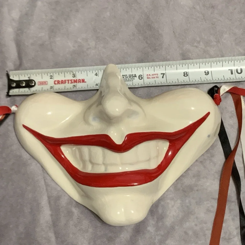 1978 Cast of Thousands Vtg Ceramic Joker Smile Mask Wall Art USA Claudia Cohen